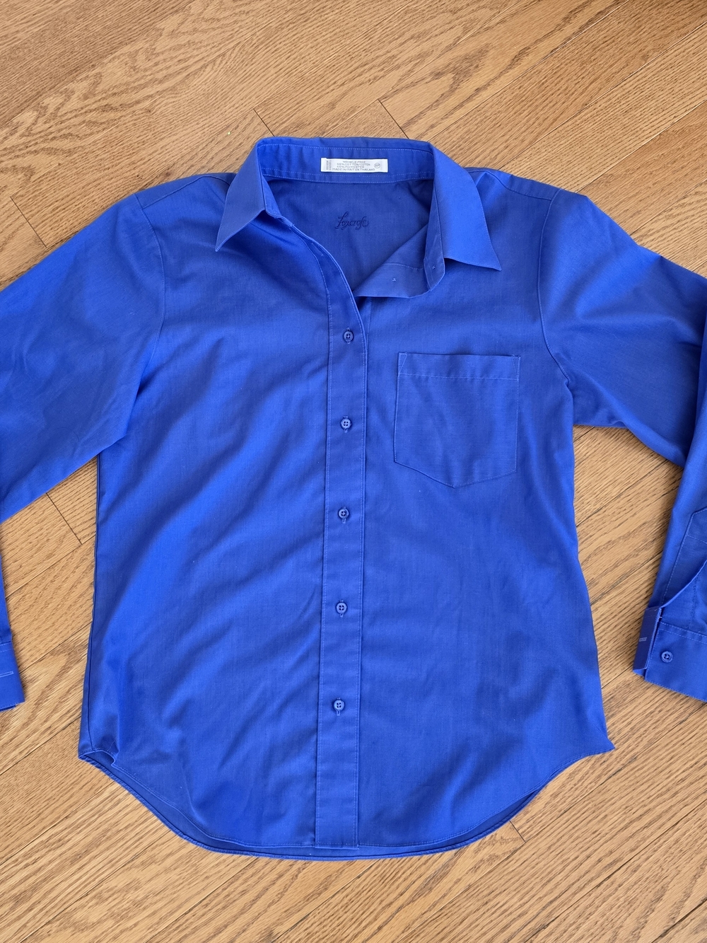 Foxcroft Button-Down Shirt in Royal Blue
